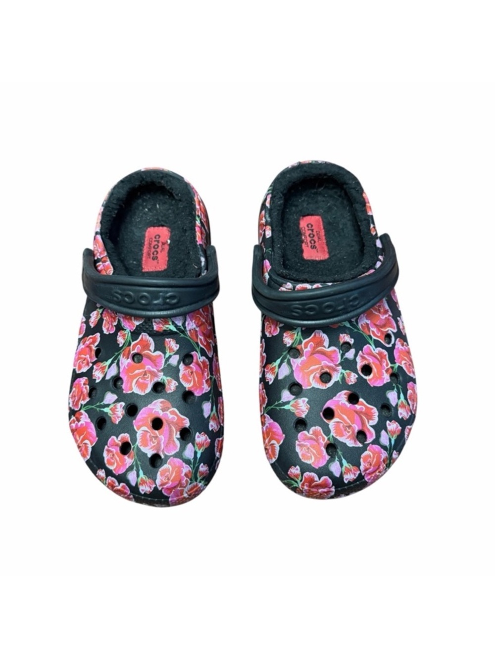 Crocs Classic Lined Floral Clogs Women’s  Size 6